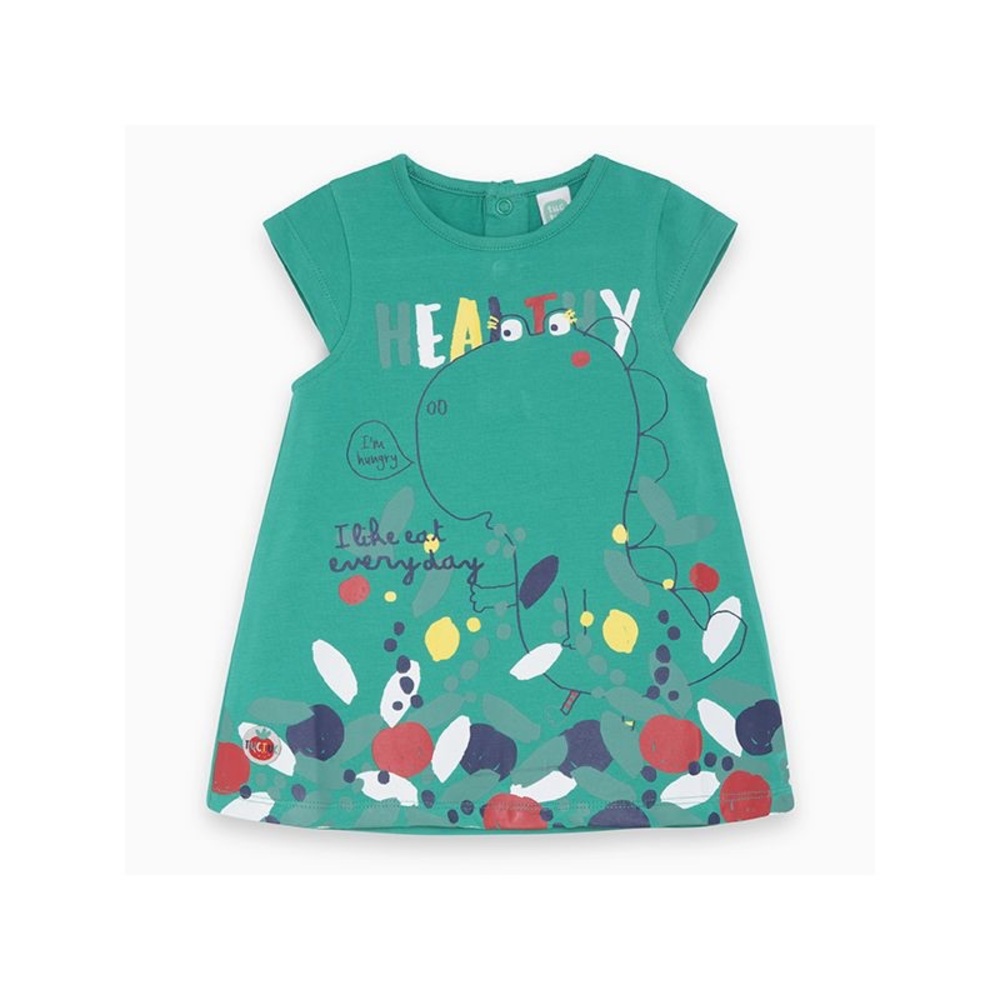 Green Kids Casual Dress